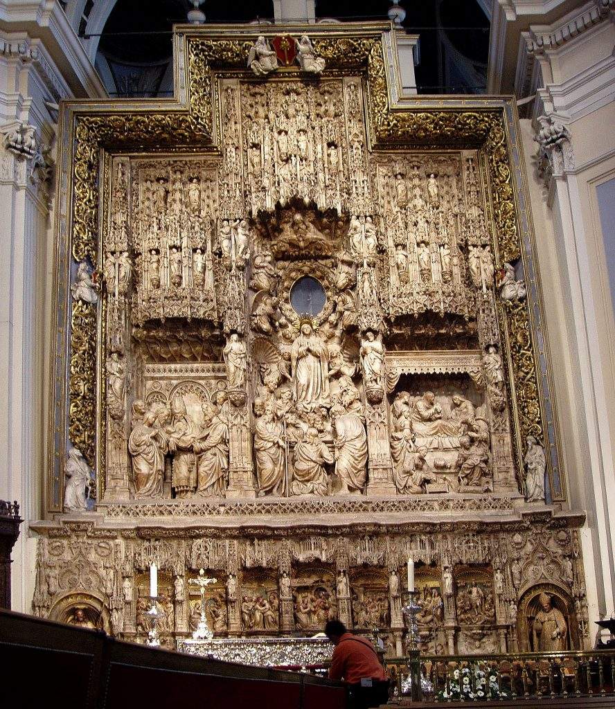 catedral basilica de nuestra senora del pilar altar mayor zaragoza